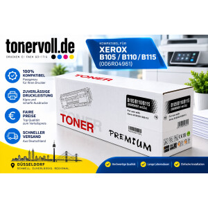 Kompatibler Toner mit Chip für Xerox 006R04961, Schwarz – für Xerox B105, B110 & B115 (ca. 1.500 Seiten)