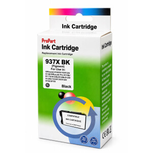 Kompatible HP 937XL Druckerpatrone mit Chip – Schwarz für HP OfficeJet Pro 9110, 9120, 9130, 9720 & 9730