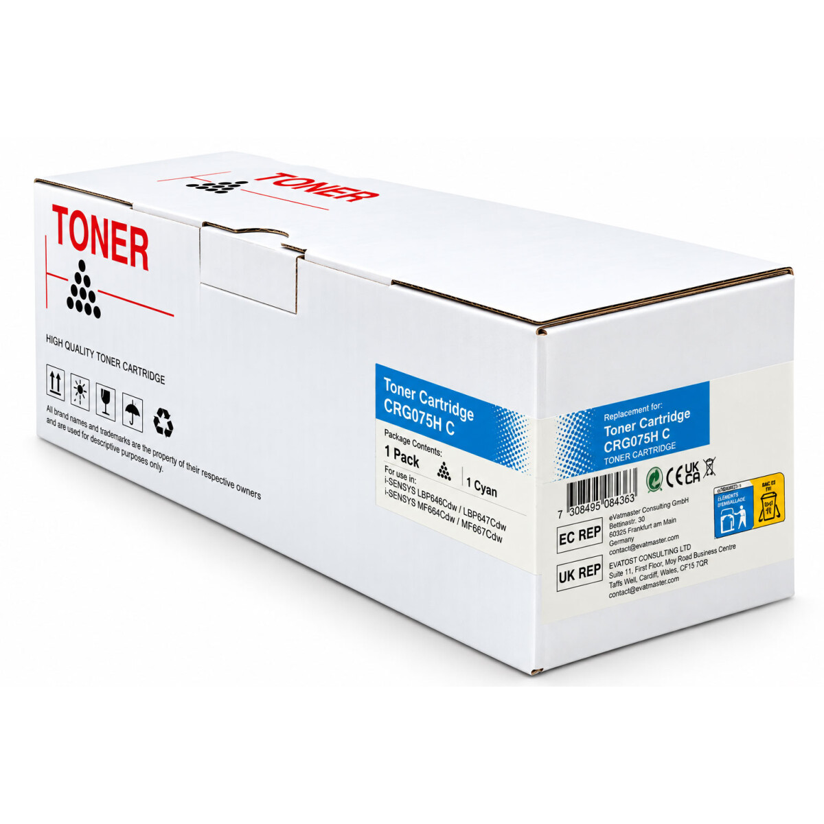 Kompatibler Toner mit Chip für Cano box