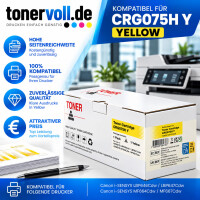 Kompatibler Toner mit Chip für Canon CRG-075H, Yellow – High Capacity mit bis zu 2.500 Seiten für Canon i-SENSYS LBP-646Cdw, LBP-647Cdw & MF664Cdw / MF667Cdw #1 #1 #1