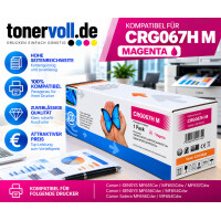 Kompatibler Toner mit Chip für Canon CRG-067H Magenta – High Capacity, ca. 2.300 Seiten #1