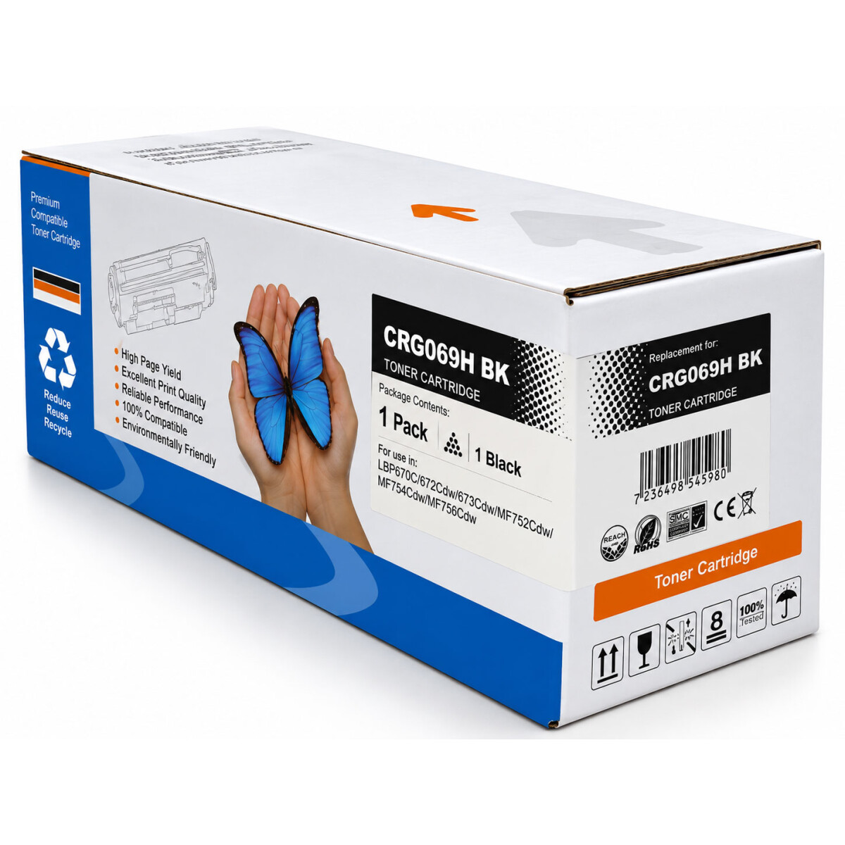 Kompatibler Canon CRG-069H Toner Schwarz mit Chip...