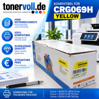 KompatiblerCanon CRG-069H Toner Yellow mit Chip – 5.500 Seiten